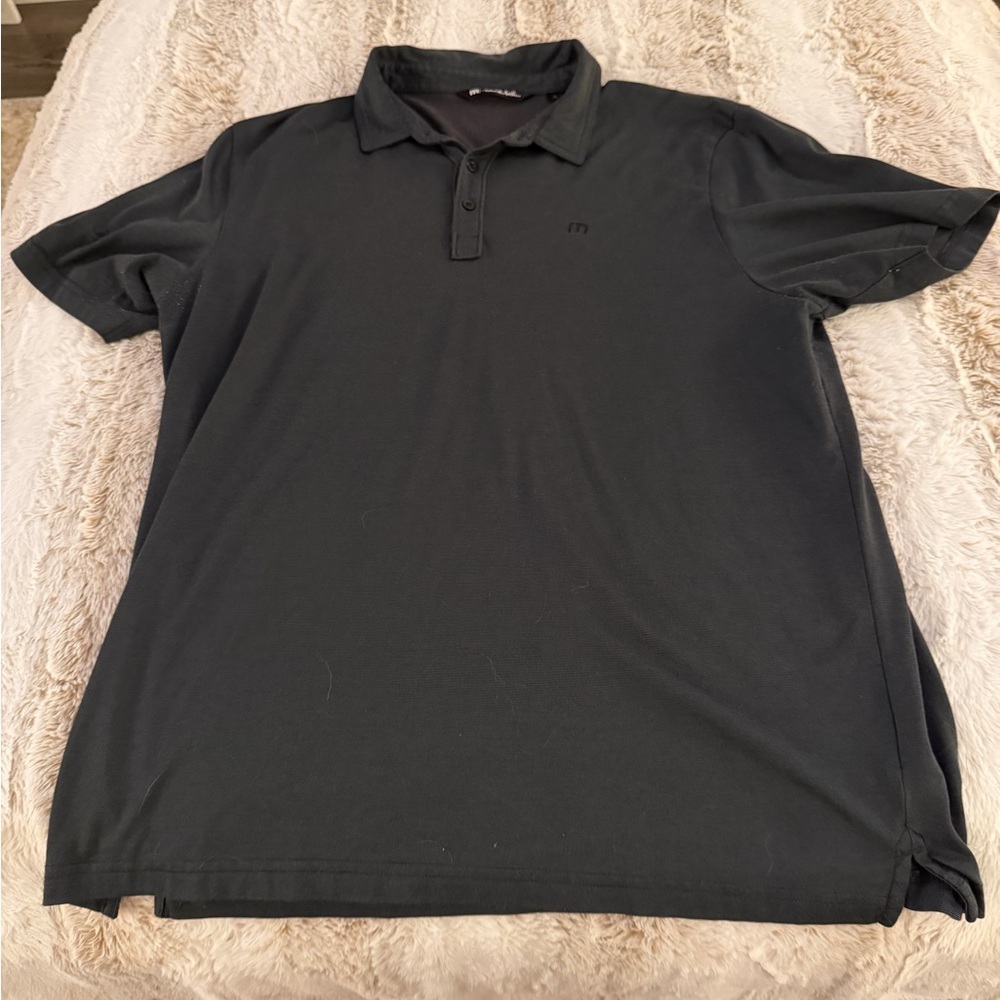 Travis Mathew Men's Black Polo Shirt size XL